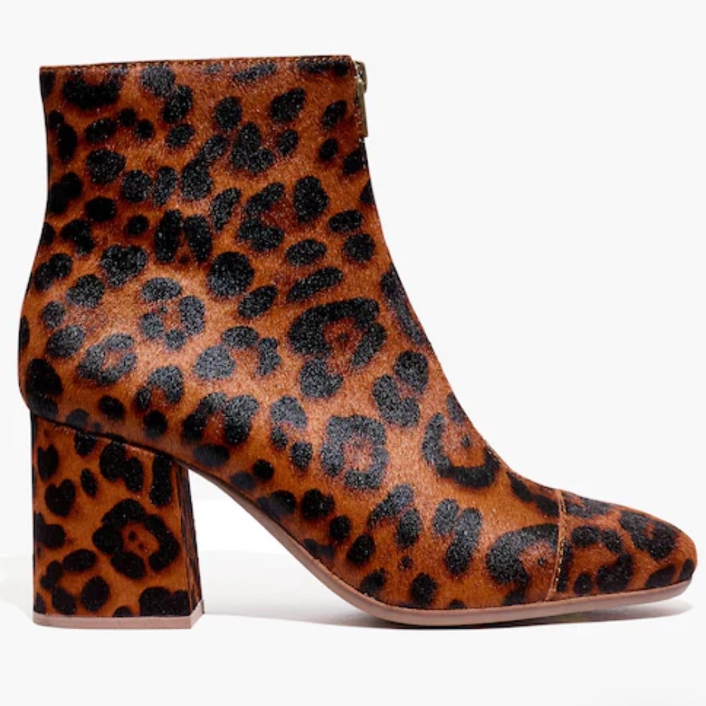 Madewell The Amalia Leopard Print Ankle Booties - Picture 7 of 16
